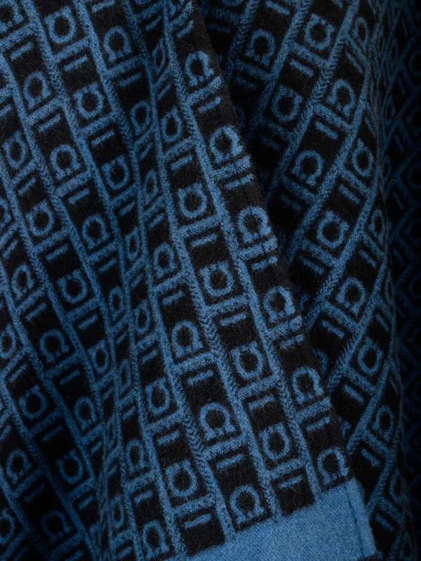 Gancini Logo Wool Cape - Image 5