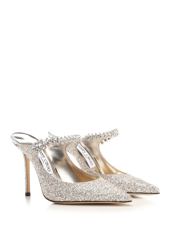 Bing Crystal Strap Pumps Heel - Image 2