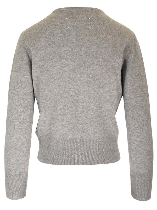 Crewneck Wool Cardigan - Image 2
