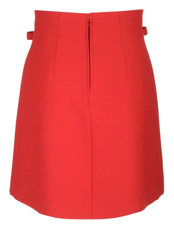 Bow Detail Pleated Mini Skirt - Image 2