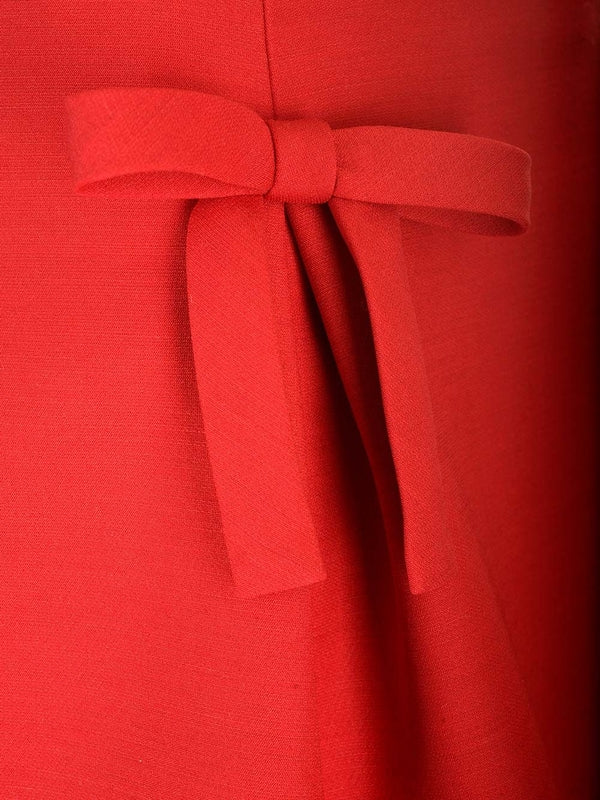 Bow Detail Pleated Mini Skirt - Image 5