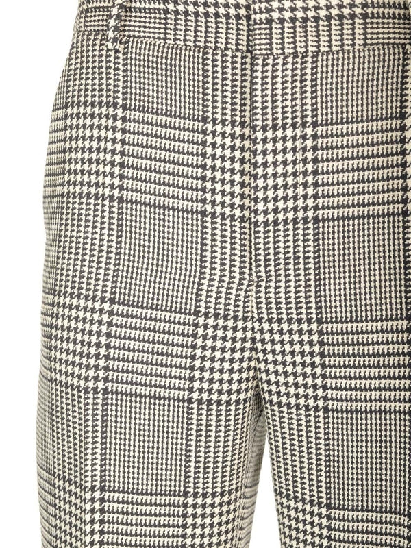 Houndstooth Check Flare Fit Trousers - Image 4