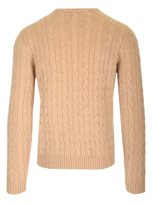 V Logo Plaited Sweater - Image 2