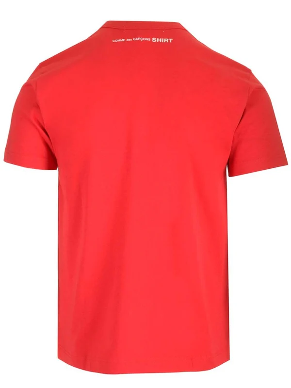 Back Logo Printed Cotton Short-sleeve T-shirt - Image 2