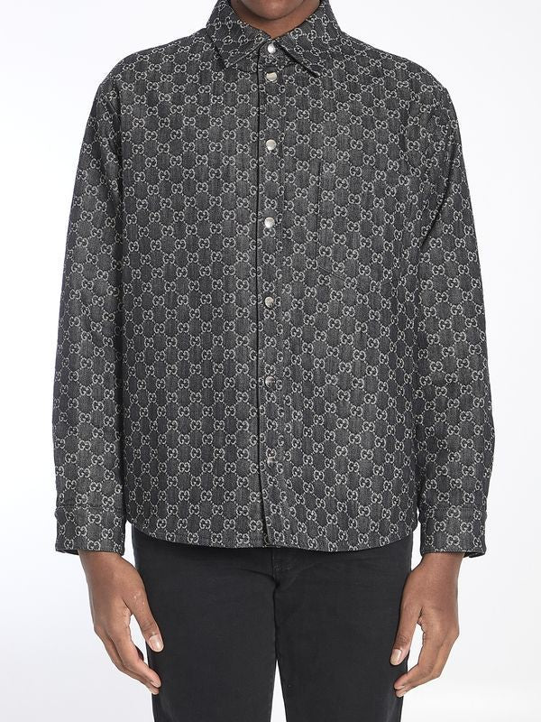 GG Reversible Denim Shirt - Image 3
