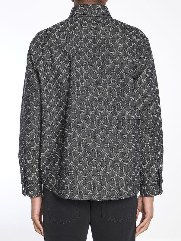 GG Reversible Denim Shirt - Image 5