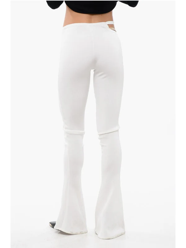 Logo Cut-out Flare Pants - Image 2