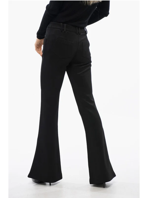 Flare Viscose Blend Pants - Image 4