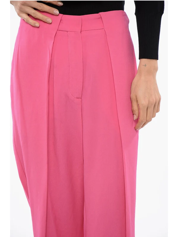 High-waist Front Pleat Tapered Pants - Image 2