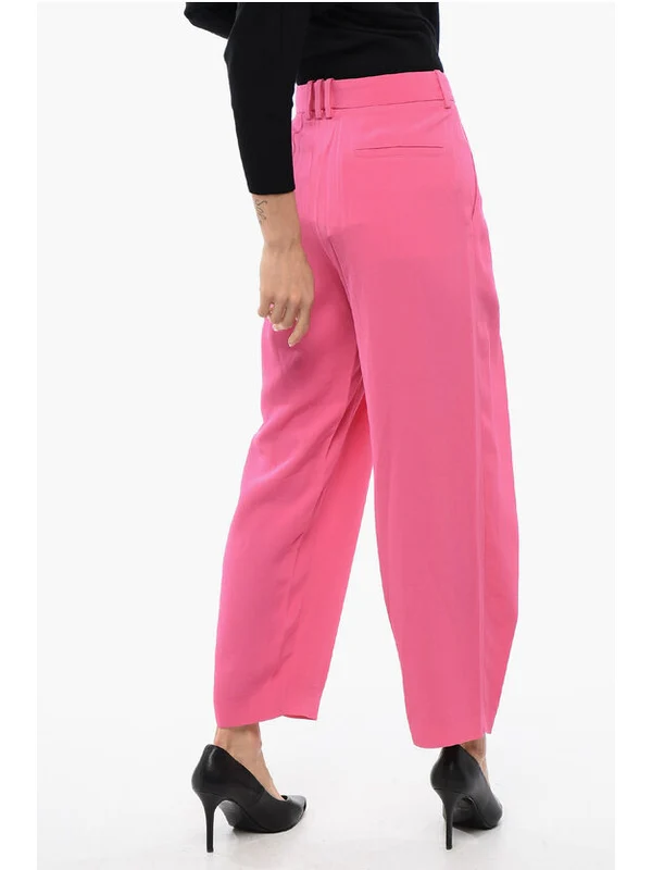 High-waist Front Pleat Tapered Pants - Image 4