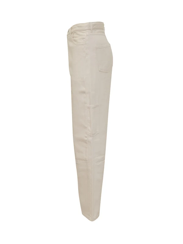 Back Logo Patch Cotton Pants - Image 3