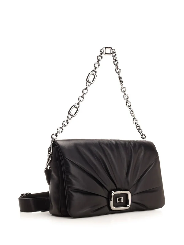 Viv Choc Nappa Leather Shoulder Bag - Image 2