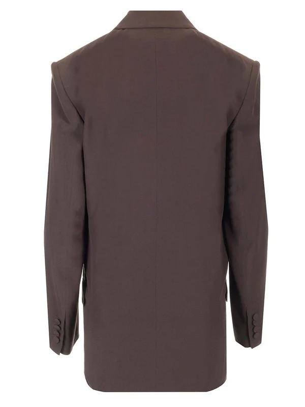 Double-breasted Silk Tailored Jacket - Image 2