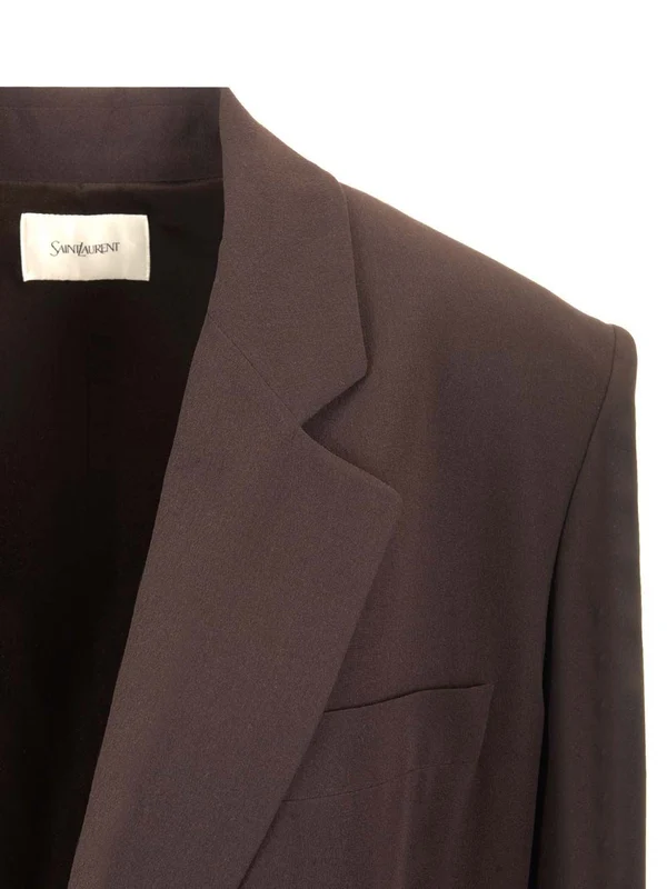 Double-breasted Silk Tailored Jacket - Image 4