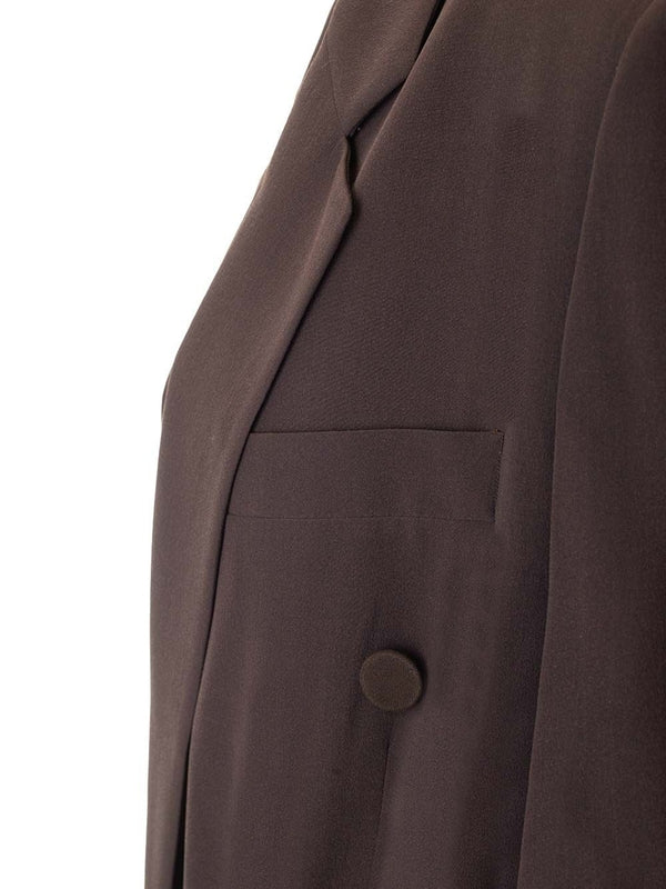 Double-breasted Silk Tailored Jacket - Image 5