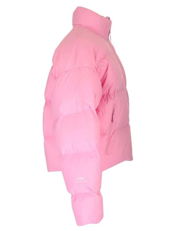 Ski Cropped Nylon Down Jacket - Image 3