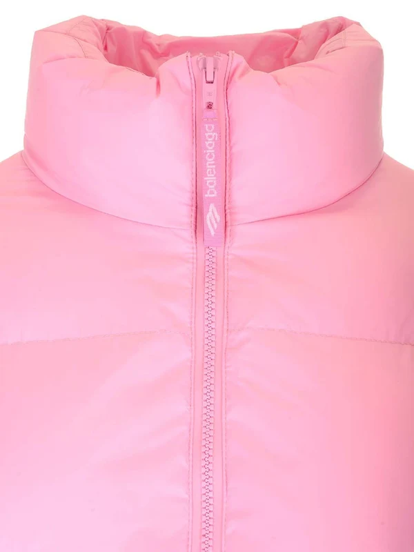 Ski Cropped Nylon Down Jacket - Image 4