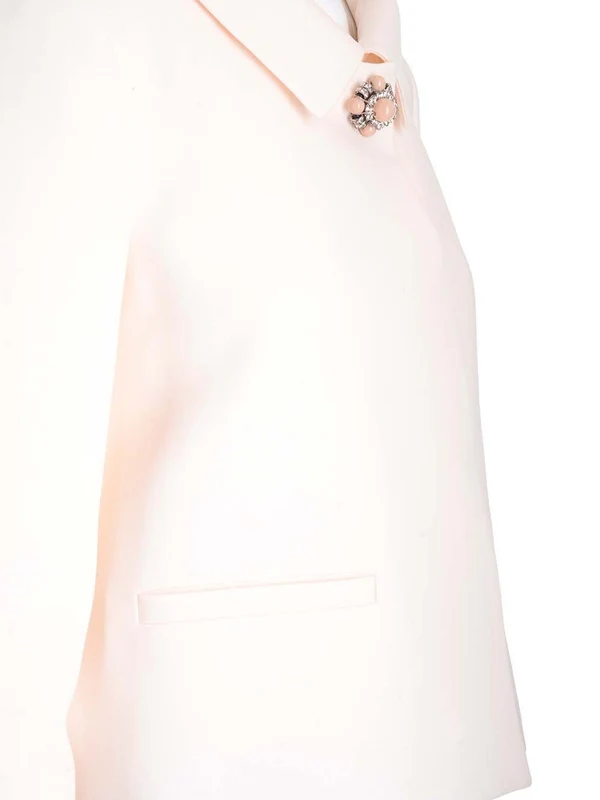 Crepe Couture Cropped Wool Jacket - Image 6