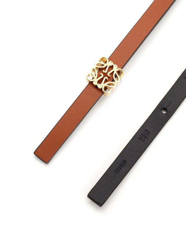 Anagram Buckle Reversible Leather Belt - Image 2
