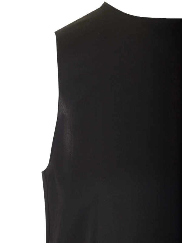 Crewneck Silk Sleeveless Top - Image 4