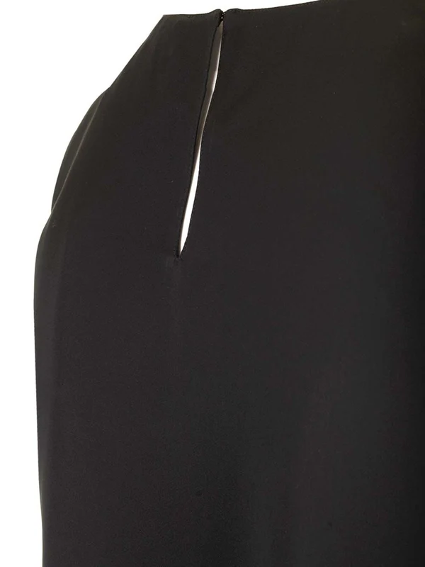 Crewneck Silk Sleeveless Top - Image 5