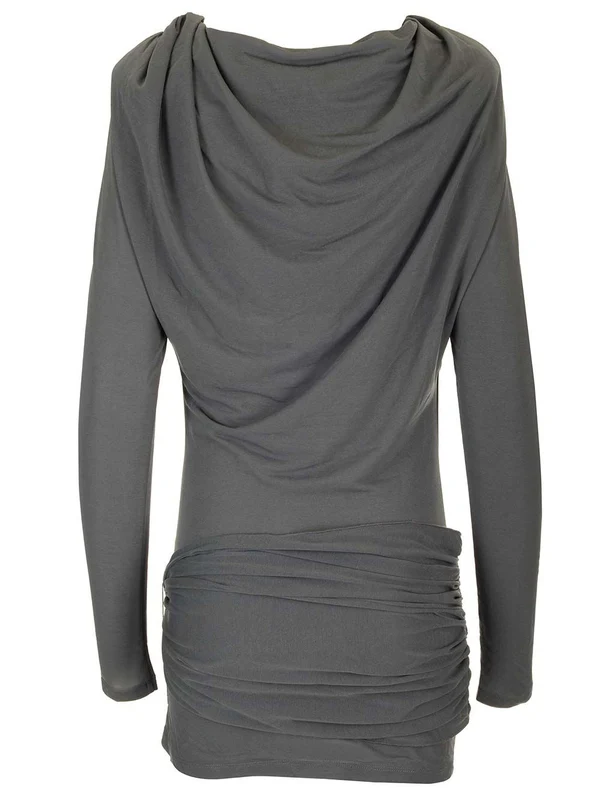 Waterfall Draped Mini Dress - Image 2