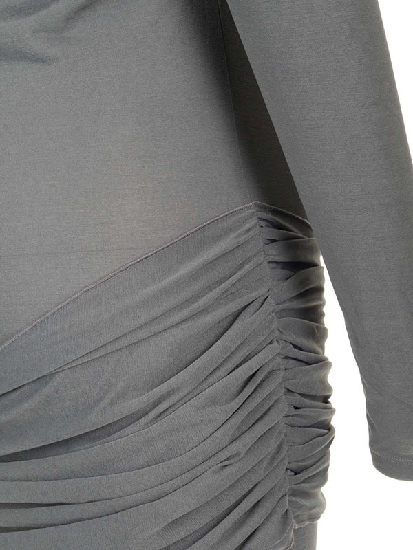 Waterfall Draped Mini Dress - Image 5