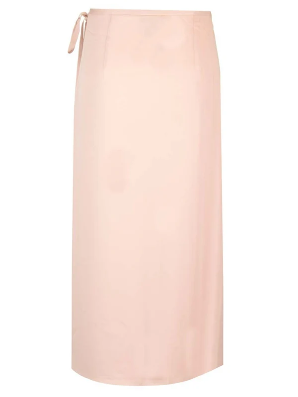 Wrap Silk Midi Skirt - Image 2