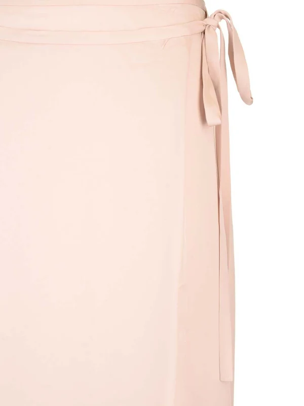 Wrap Silk Midi Skirt - Image 4