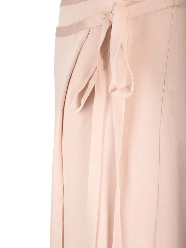 Wrap Silk Midi Skirt - Image 5