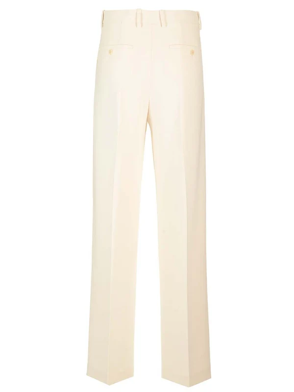 Fluid Crepe Casual Tailored Pants - Image 2