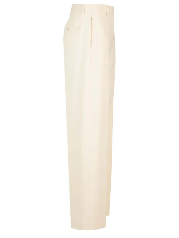 Fluid Crepe Casual Tailored Pants - Image 3