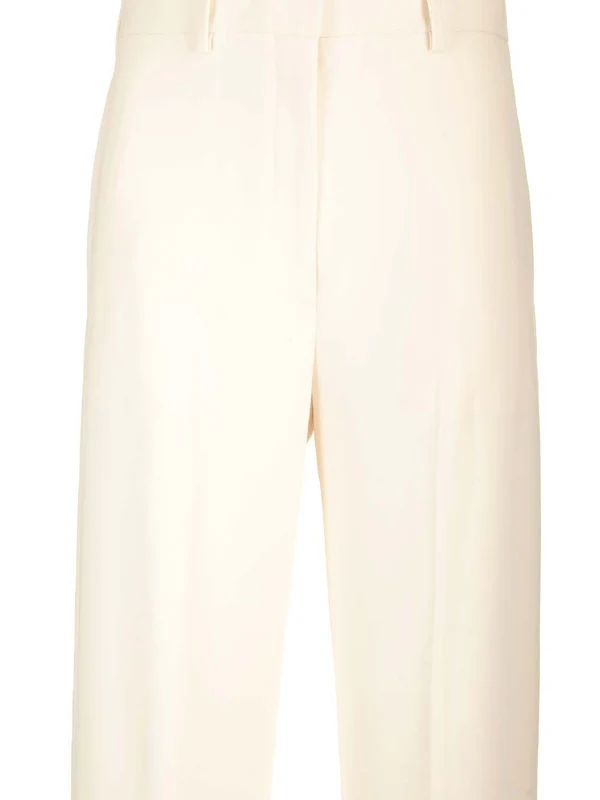 Fluid Crepe Casual Tailored Pants - Image 4