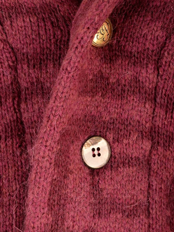 Wool Blend Jacquard Cardigan - Image 4