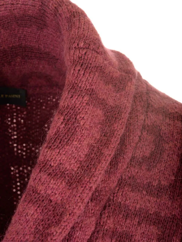 Wool Blend Jacquard Cardigan - Image 5