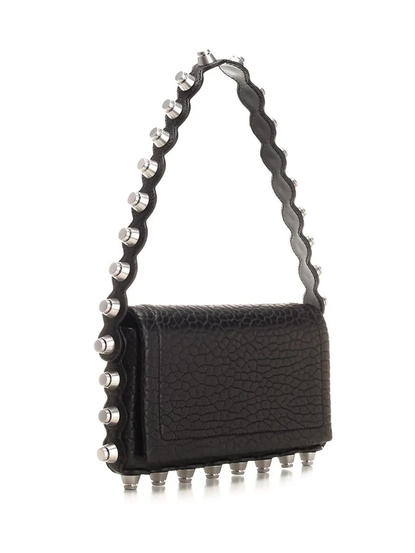 Roz Studded Leather Shoulder Bag - Image 2