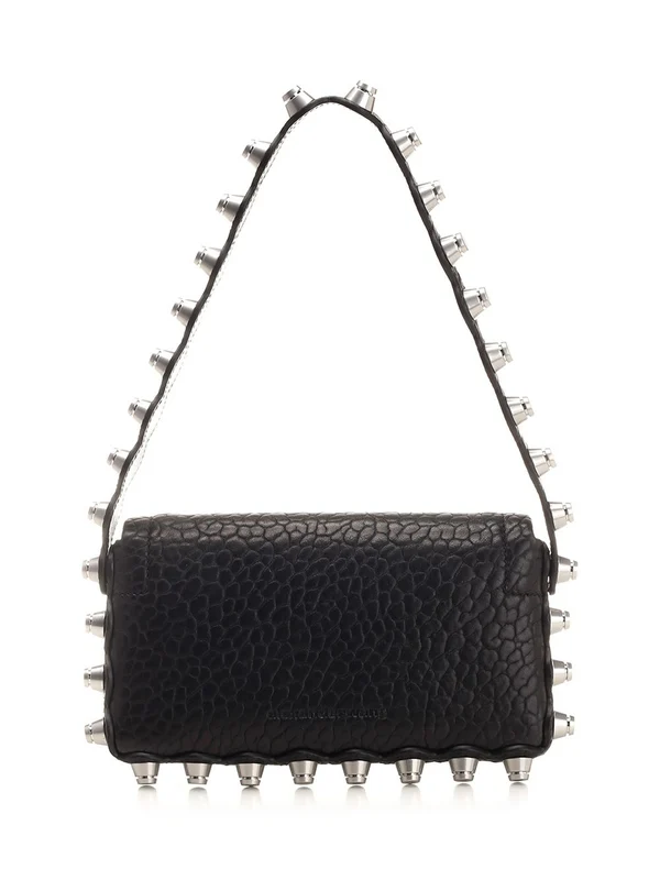 Roz Studded Leather Shoulder Bag - Image 3