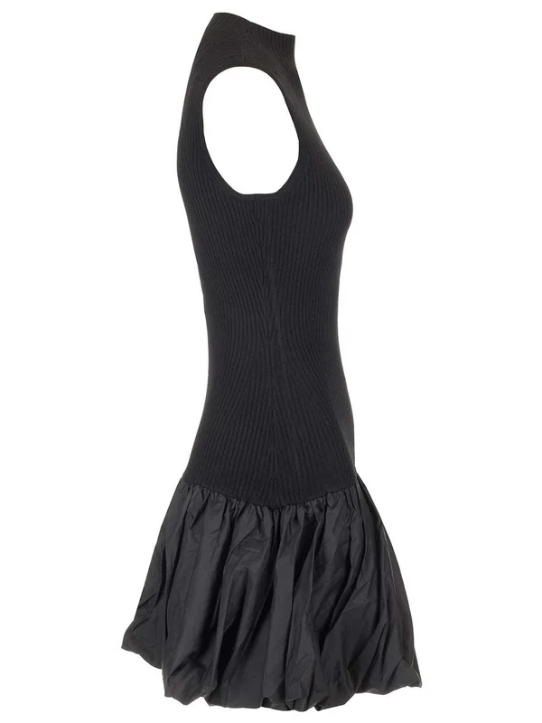 Rib Sleeveless Mini Dress - Image 3
