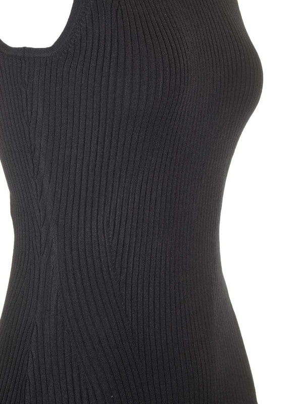 Rib Sleeveless Mini Dress - Image 4