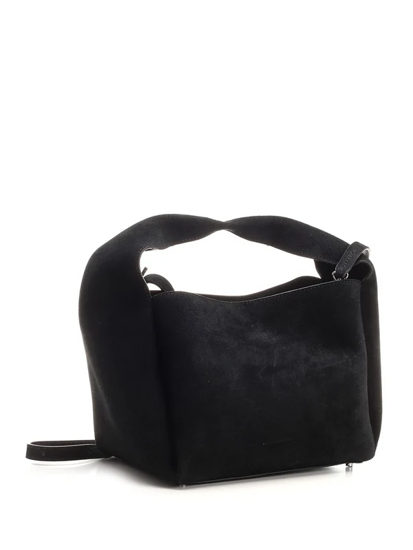 Suede Bucket Tote Bag - Image 2