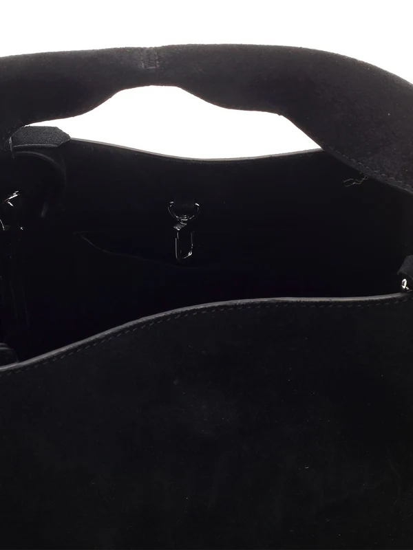 Suede Bucket Tote Bag - Image 4