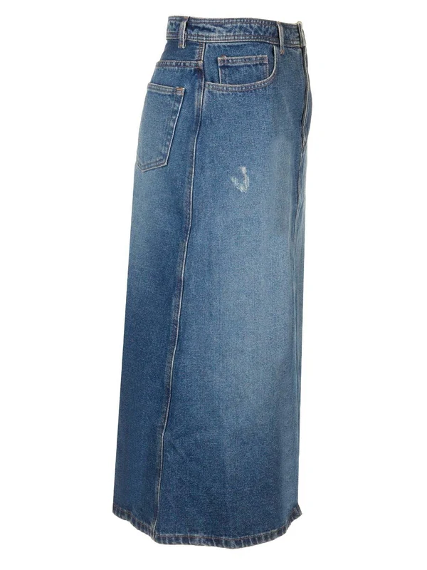 Georgia Denim Midi Skirt - Image 3