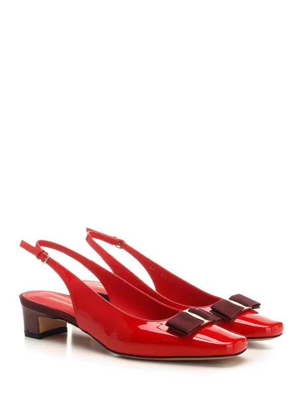 Vara Bow Detail Leather Slingback - Image 2