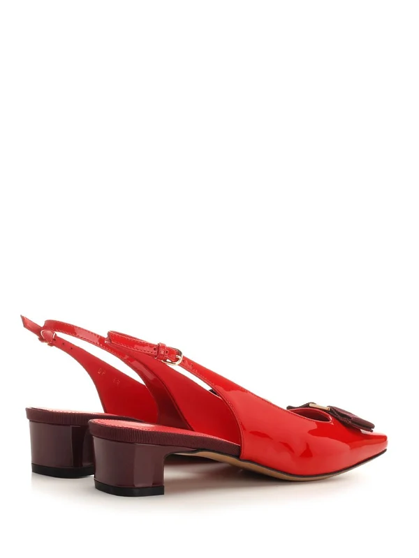 Vara Bow Detail Leather Slingback - Image 3