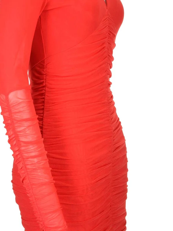 Pleated Long Dress - Image 4