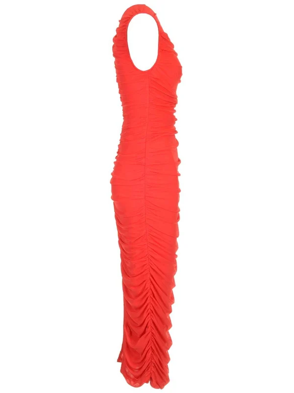 Ruffle Sleeveless Midi Dress - Image 3