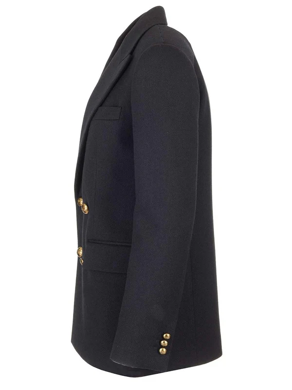 Double-breasted Wool Tailored Jacket - Image 3