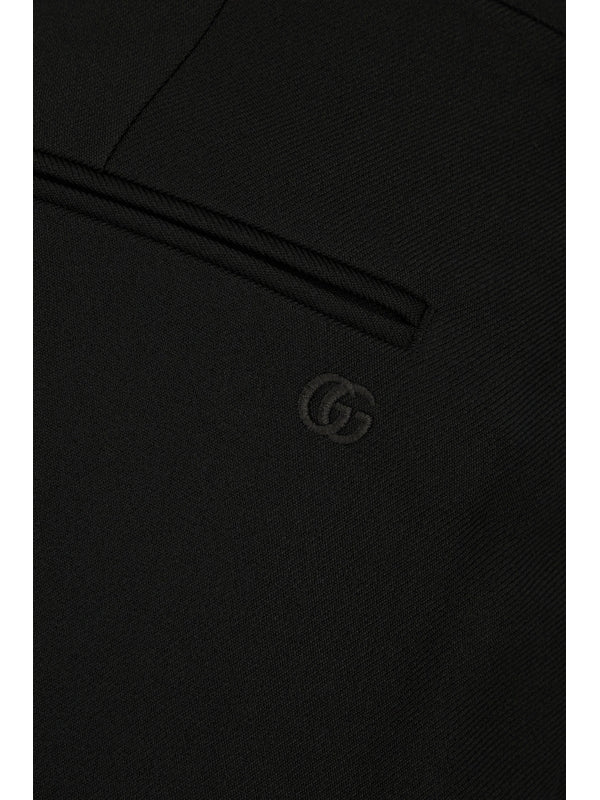 GG Logo Embroidered Tailored
  Pants - Image 3