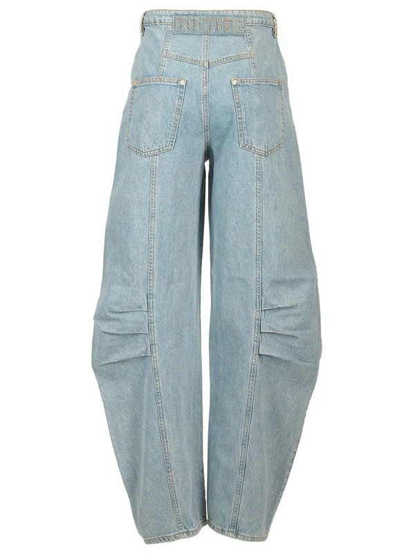 Sculptured Panel Denim Pants - Image 2
