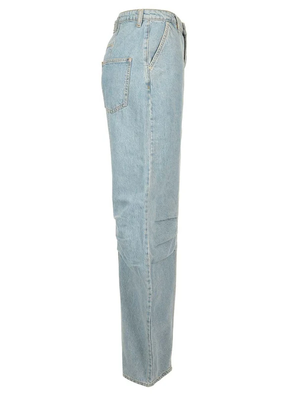 Sculptured Panel Denim Pants - Image 3